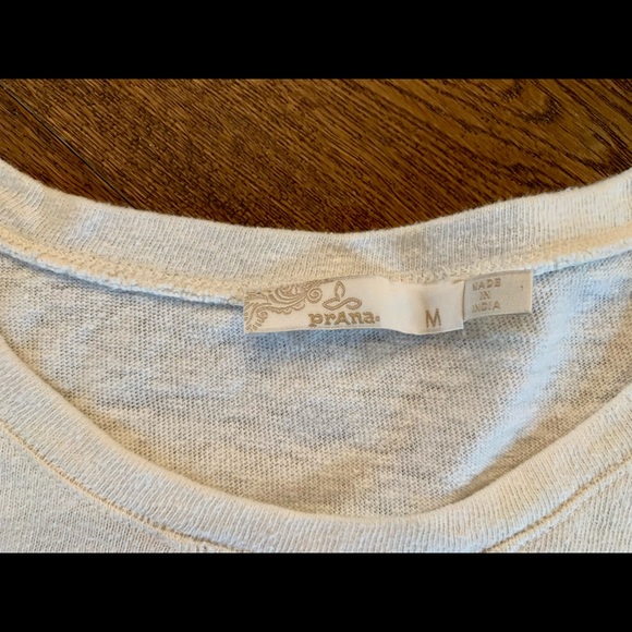 Prana off white long sleeve shirt with lace detail - Picture 2 of 5